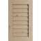 Ekena Millwork Timberthane Knotty Pine Vertical Faux Wood Non-Functional Gable Vent, Primed Tan, 34"W x 21"H GVURVE34X21DKPPR - alternate 1